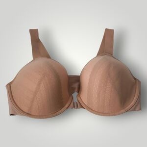 SPANX Front‎ Close Underwire Bra 38D Nude Smooth T-Shirt Shapewear Support Clean